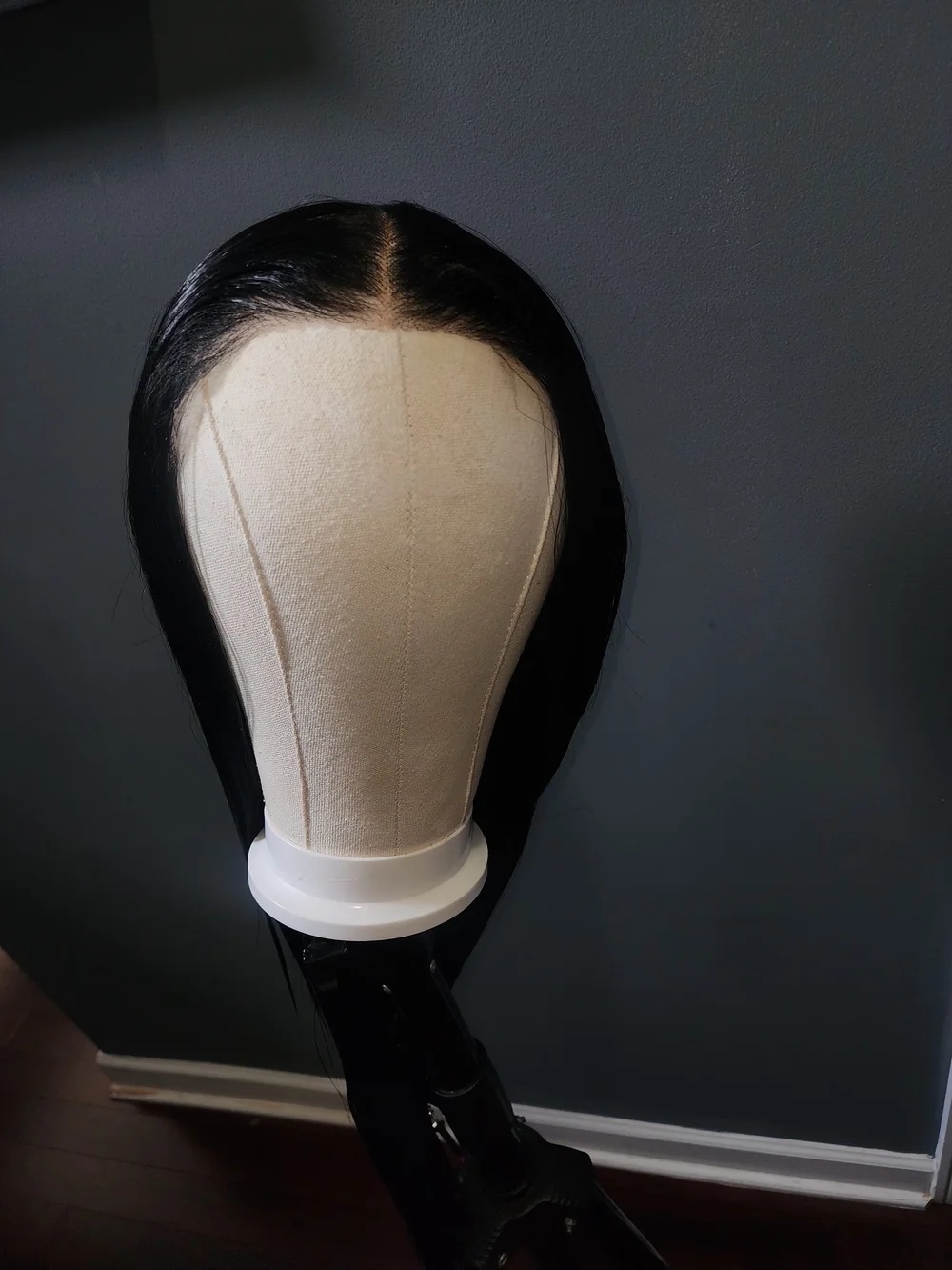 Sleek Black Straight Lace Front Wig